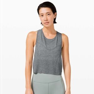 Lululemon Stronger as One Muscle Tank Top Workout Women’s size 8 Grey